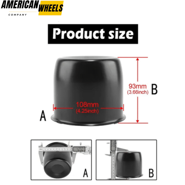 For 4.25in Toy Hauler Center Cap fit Truck Trailer RV Rims Stainless Steel - 20274309MB - Image 5