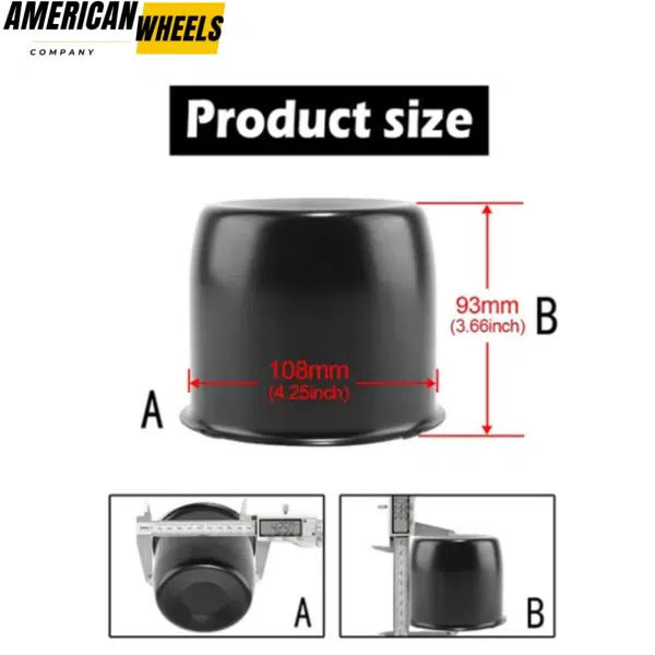 For 4.25in Toy Hauler Center Cap fit Truck Trailer RV Rims Stainless Steel - 20274309MB - Image 5