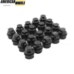 20pcs Chevrolet Monte Carlo Wheel Screw Cover Black - 23112206BKX20