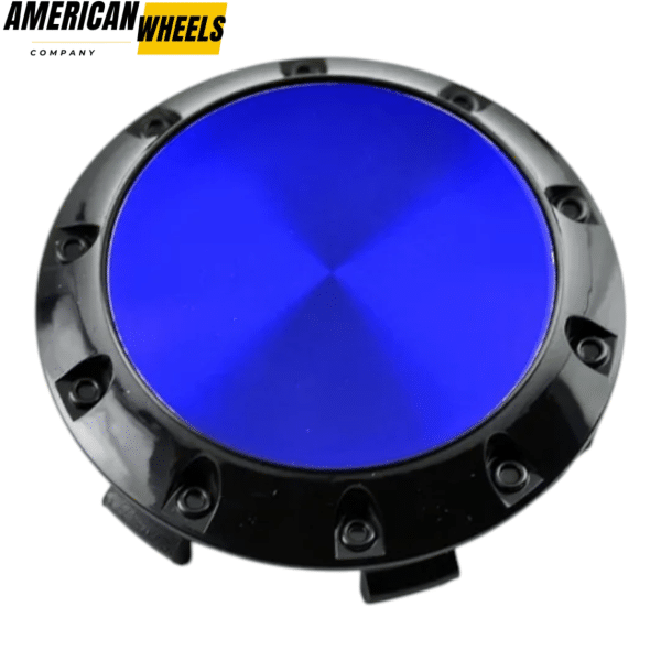 4pcs Benz OZ 75mm 2 15/16in Wheel Center Caps Blue Laber Black Base - 20214948BKB[4618BL+4725BK]x4 - Image 5