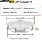83mm 3.27" Wheel Center Caps for Cadillac Chevrolet GMC #9595891 #9596403 - 20274175 - Image 6