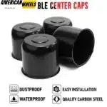 124mm(4.88in) Push Through Center Cap for 4.88" Center Bore 4.33" Tall Truck Wheel Rims Universal Hup Cap - 20274167BK - Image 4