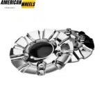 4pcs 175mm 6 7/8in Wheel Center Caps With Black Label - 20214368 - Image 4