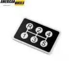5 Speed Manual Stick shift stickers Aluminum Sticker Decal - 20220895Ax1 - Image 4