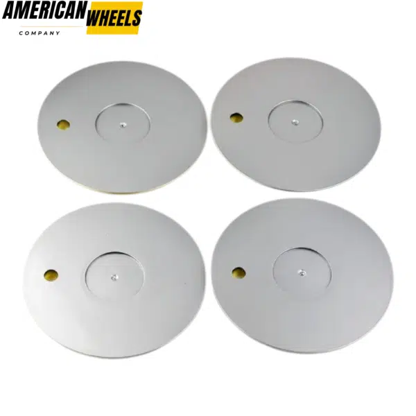 4pcs 157mm 6 5/32in Wheel Bolt-on Center Caps Silver - Image 7