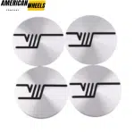 56mm Skoda V Wheel Center Cap Sticker Decal Mental - 20214467