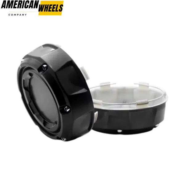 4pcs 109mm 4 9/32in Raxer Wheel Center Caps Black - 20274135 - Image 3