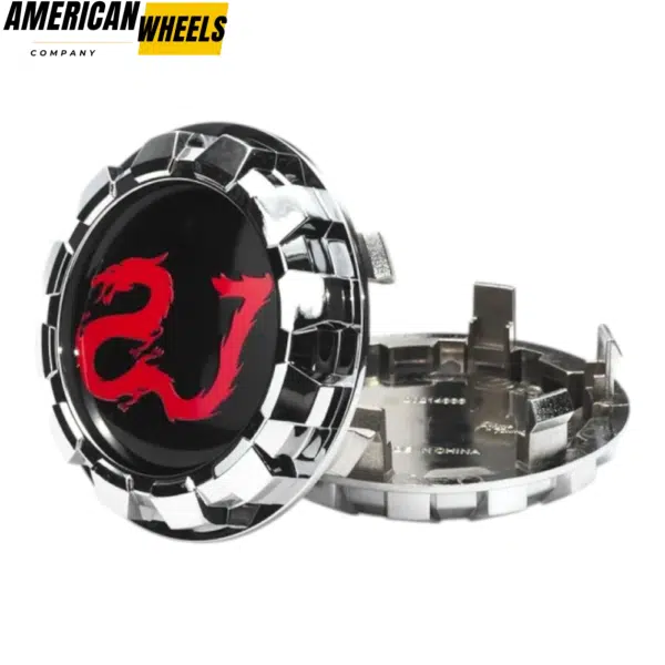 83mm (3.27in) Snap-On Gragon Emblem Wheel Center Caps For GMC Chevrolet - Image 8