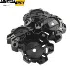 Monster Rims Wheel Center Caps for Mags 15x7 6 Hole Rims 138mm 5.43in Black - 20214679HB - Image 4
