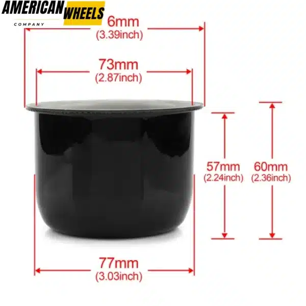 77mm 3.03" Push Through HubCap for Weld Racing Center Caps Trailer Hub - 20274065 - Image 6