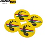 4pcs Abarth 48mm 1 7/8in Wheel Center Sticker Aluminum - 20214079 - Image 4