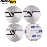 56mm Skoda V Wheel Center Cap Sticker Decal Mental - 20214467 - Image 4