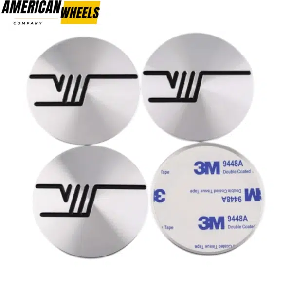 56mm Skoda V Wheel Center Cap Sticker Decal Mental - 20214467 - Image 4