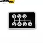 6 Speed Manual Stick Shift Stickers Aluminum Pattern - 20220896Ax1 - Image 4