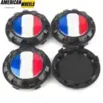 83mm 3.27in Chevrolet Center Caps French flag For Avalanche Silverado GMC Cadillac Escalade