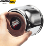 108mm 4.25in Push Through Center Cap Chrome Carbon Steel (Iron) Available - Image 5