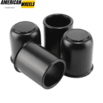 3.19in Stainless Steel 2x Open Ended Trailer Center Caps and 2x Top Removable Push Thru Hub Caps - 20274318MB=[74304MB+74313MB]x2