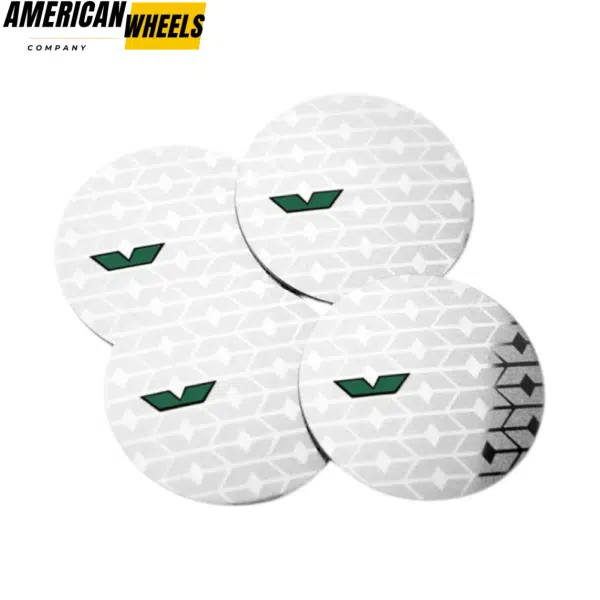 4pcs 56mm 2 3/16in Skoda Wheel Center Sticker Aluminum - 20214416 - Image 4