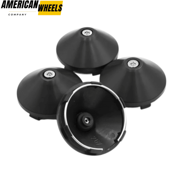 4pcs Honda 66mm 2 19/32in Wheel Center Caps Black for Civic Wheels Universal Rim Hubcap - 20274136BK - Image 3