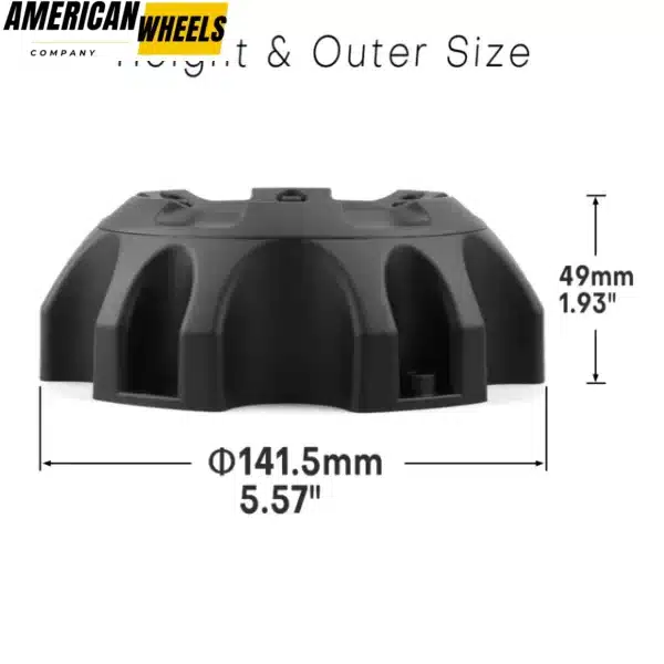 142mm/ 5 9/16in Wheel Center Cap for Fuel Off-Road #1001-58 Fuel Wheel Hub Caps - 20290004MB - Image 5