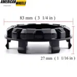 83mm (3.27in) Snap-On Gragon Emblem Wheel Center Caps For GMC Chevrolet - Image 7