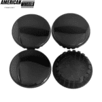 4pcs Pure Black 59mm 2 5/16in Hubcaps #9594156 #9593169 #9595157 Suitable For Many Different Types Of Vehicles - 20214303BK - Image 3