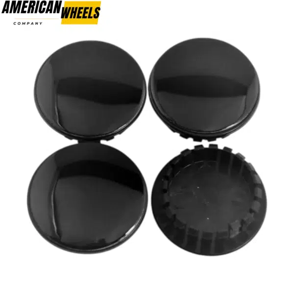 4pcs Pure Black 59mm 2 5/16in Hubcaps #9594156 #9593169 #9595157 Suitable For Many Different Types Of Vehicles - 20214303BK - Image 3