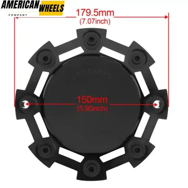 1pc 180mm(7.07in) Wheel Center Cap for KMC XD SERIES KMC 811-2 SC-198 / SC-190 / S1004-04 XS811 II Wheel - Image 3