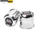 74mm 2.91in Push Through Center Cap Chrome Carbon Steel (Iron) Available - (20274075+20220971)x1 - Image 4