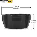 4pcs 138mm(5.43in) Hub Caps for ION Alloy Wheels C612103CAP - 20280016 - Image 5