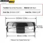 65mm Wheel Center Cap For Modified RAYS TE37 Wheel - 20277107[74100+13708]x4 - Image 7