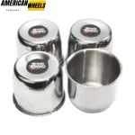 108mm 4.25in Push Through Center Cap Chrome Stainless Steel Available - (20274112+20220971)x1 - Image 5