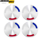 59mm Tri-color Wheel Center Sticker Metal - 20214523