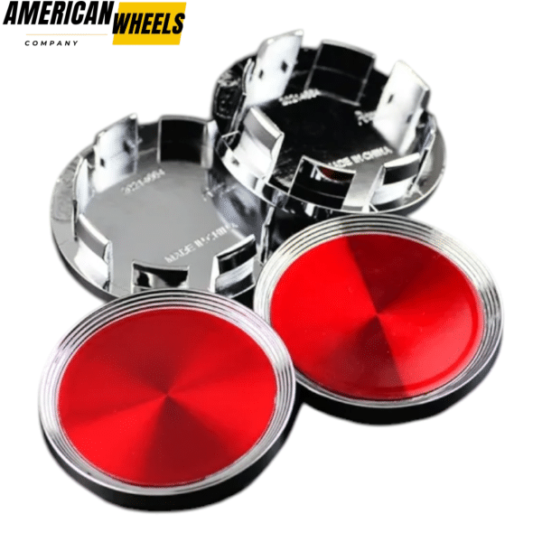 4pcs Volkswagen 66mm 2 19/32in Wheel Center Caps #3B7601171 Red - 20214945CHR[4618RD+4664CH]X4 - Image 2