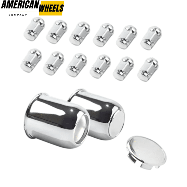 3.19in Push Through Center Caps and 1/2-20 Trailer Wheel Lug Nuts Sets - 20274403=[74071+12228CHx6] - Image 4