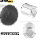 108mm(4.25in) Push Through Center Cap for Trailer/Truck Aluminum Car Rims Hubcap - 20274216SV - Image 3