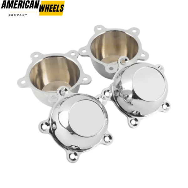 5 DOG EAR 1.96" Spacing Wheel Rim Center Caps for American Racing #C-5150-1 - 20230003CH - Image 3
