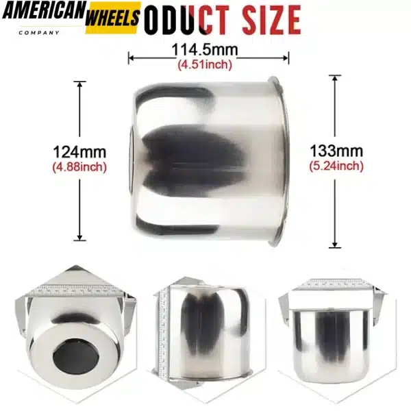 124mm / 4.88 RV Wheel Center Cap for 4.88" Bore 4.47" Height - 20274303 - Image 8