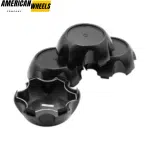 4pcs 133mm 5 7/32in Wheel Center Caps Matte Black C-1008-4 Hub Caps - 20274128MB - Image 5