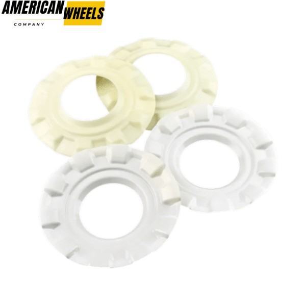 4pcs BBS 163mm 6 13/32in Hub Cover Ring #09.24.187 White - 20214672WT - Image 4