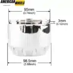 4pcs 99mm3 7/8in Wheel Hub Cap for XD Series by KMC HubCaps #464K98 - 20274181 - Image 6