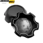 4pcs 133mm 5 7/32 Wheel Center Caps Matt Black - 20274127 - Image 3