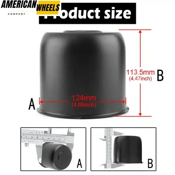 124mm / 4.88 RV Wheel Center Cap for 4.88" Bore 4.47" Height - 20274303 - Image 9