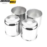 124mm 4.88in Chrome Plated Push Through Center Caps for Trailer Truck Wheels - 20274197CH - Image 2