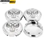4pcs Subaru National Emblem Of The Russian 61mm 2 3/8in Wheel Center Caps #28821AE000 Silver Base - 20277075CH（20214550CH+20220959BKS ）x4 - Image 2