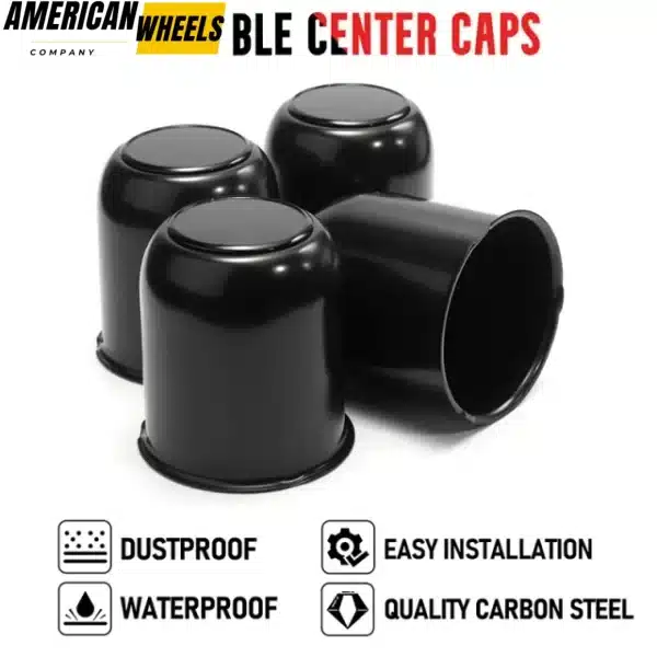 81mm(3.19in) Push Through Center Cap for 3.19" Center Bore 3.78" Tall Trailer/Truck Rims Wheel Hub Cap - 20274166HB - Image 4