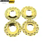 4pcs BBS 151mm 5 15/16in Wheel Center Cap Parts #09.24.038 Gold - 20214671GD