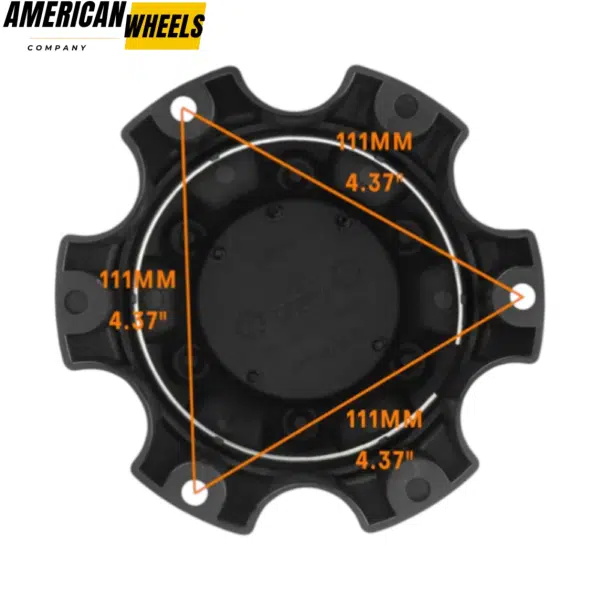 142mm/ 5 9/16in Wheel Center Cap for Fuel Off-Road #1001-58 Fuel Wheel Hub Caps - 20290004MB - Image 2