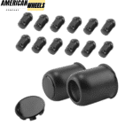 3.19in Push Thru Wheel Rim Center Caps with M12x1.25 Lug Nuts Sets for Trailer Truck RV - 20274402[74304+12217x6] - Image 4