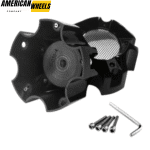 4pcs Ballistic Or Incubus 112mm 4 13/32in Wheel Center Cap #LG0805-13 With Screws Plaid Shape - Image 5